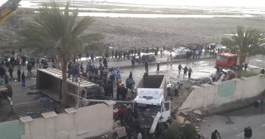 إصابة 8 أشخاص من أسرة واحدة فى انقلاب سيارة ببنى سويف 
