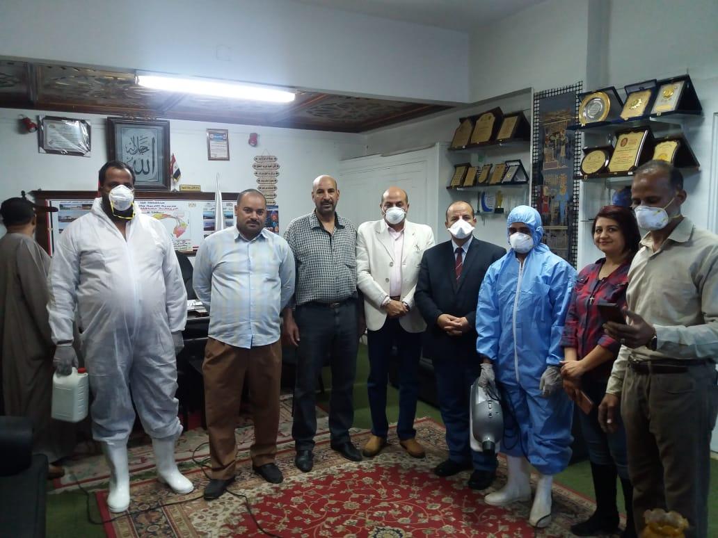 تعقيم جميع المباني التعليمية بمراكز محافظة قنا