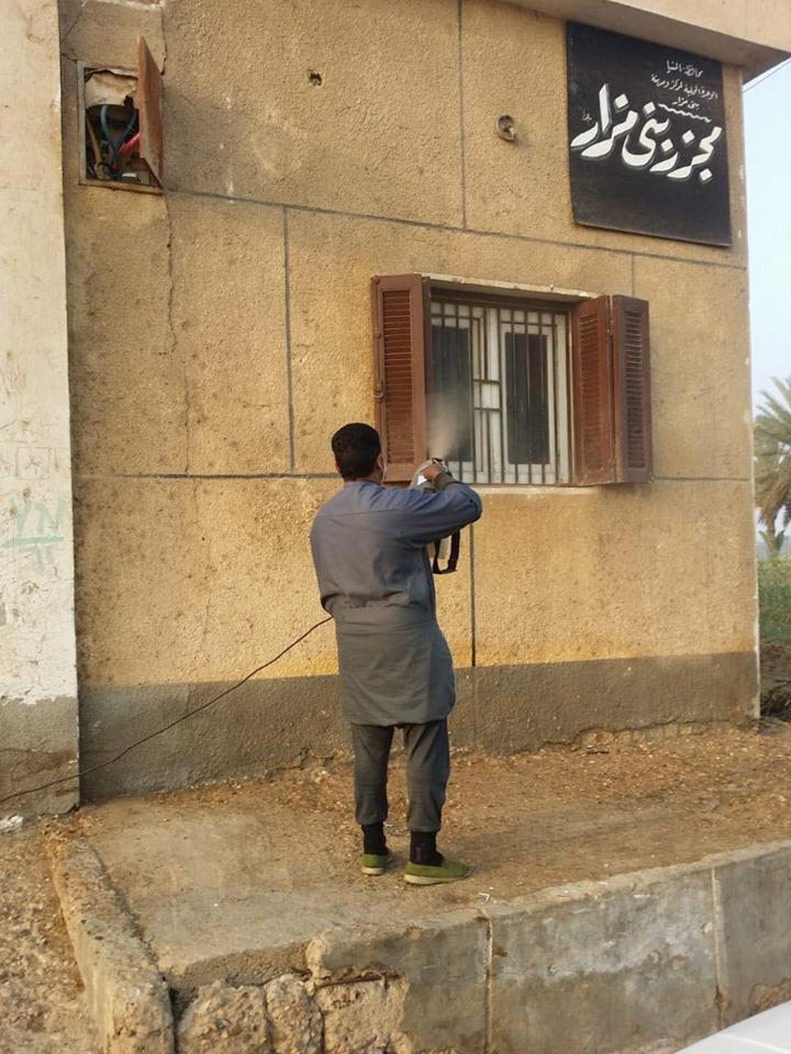 بيطري المنيا يحرر 30 قضية ويطهر ويعقم 41 مجزر بالمراكز