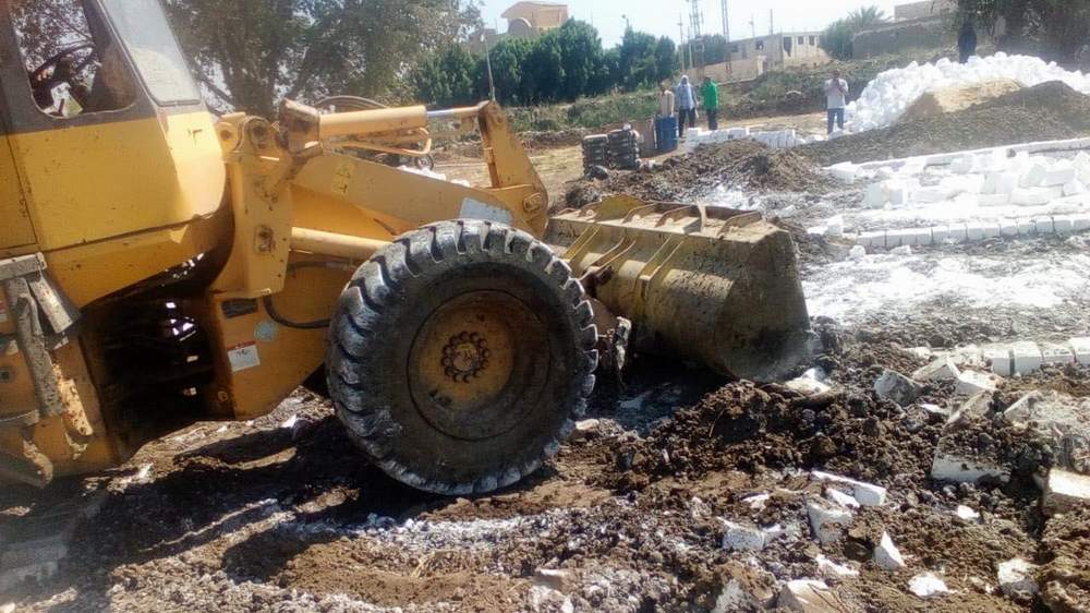 مراكز محافظه المنيا تزيل 79 حالة تعد بالبناء على 9 الاف متر 