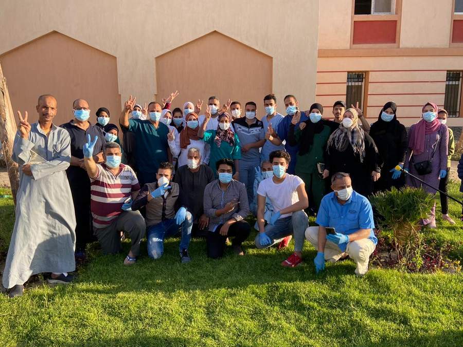 ارتفاع عدد متعافي كورونا بمستشفى عزل ملوى  ل 149 حالة بعد خروج 14 اليوم  