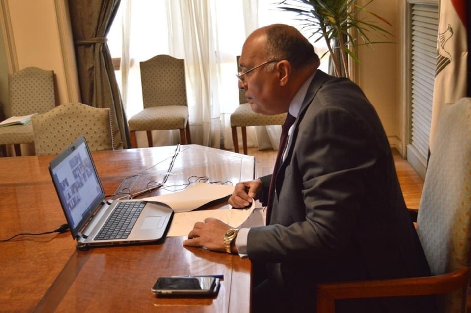شكري: مصر لم تتوانى عن اتخاذ كل الإجراءات لمنع وقوع ليبيا تحت سيطرة الجماعات الإرهابية