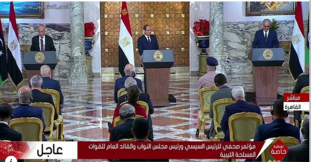 السيسي يطلق إعلان القاهرة لحل الأزمة الليبية