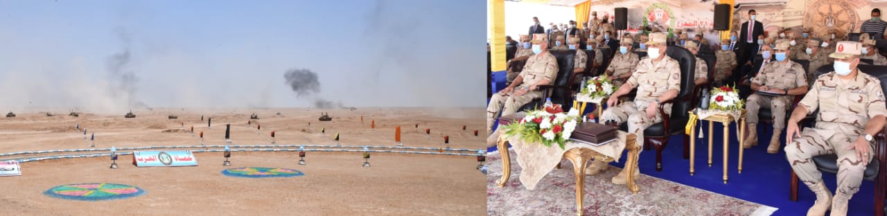 وزير الدفاع يشهد المرحلة الرئيسية للمناورة 