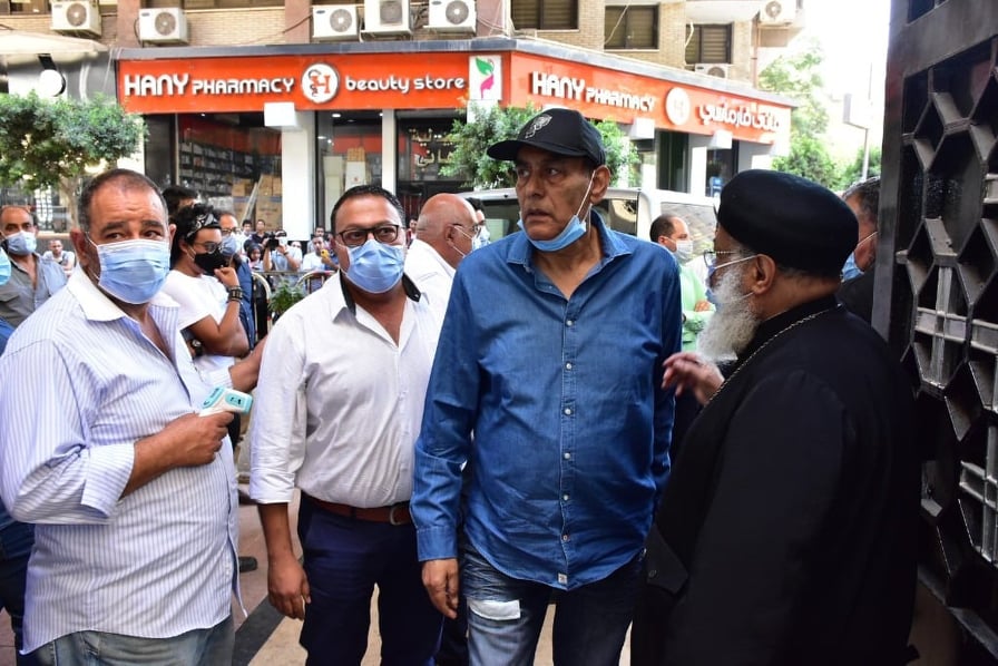 بالفيديو: نجوم الفن في وداع المنتصر بالله بكنيسة أبو سيفين
