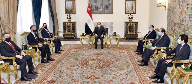 السيسي لوزير الخزانة الأمريكي : القضية الفلسطينية هي جوهر قضايا الشرق الأوسط