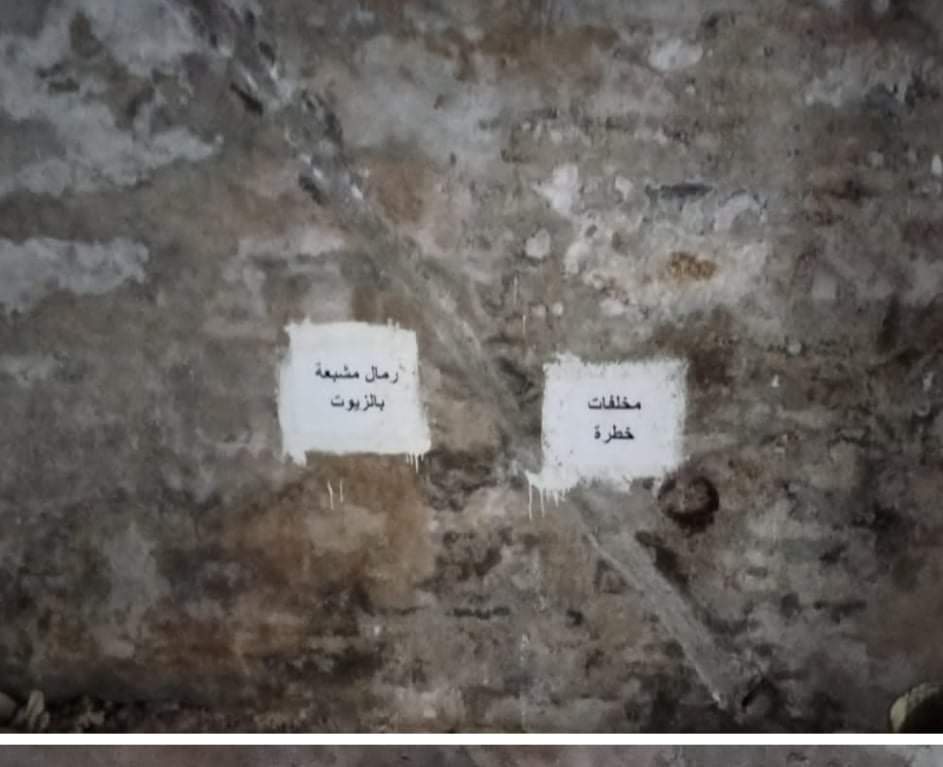 ضبط مخزن يحوي مواد سريعة الاشتعال بحدائق الاهرام
