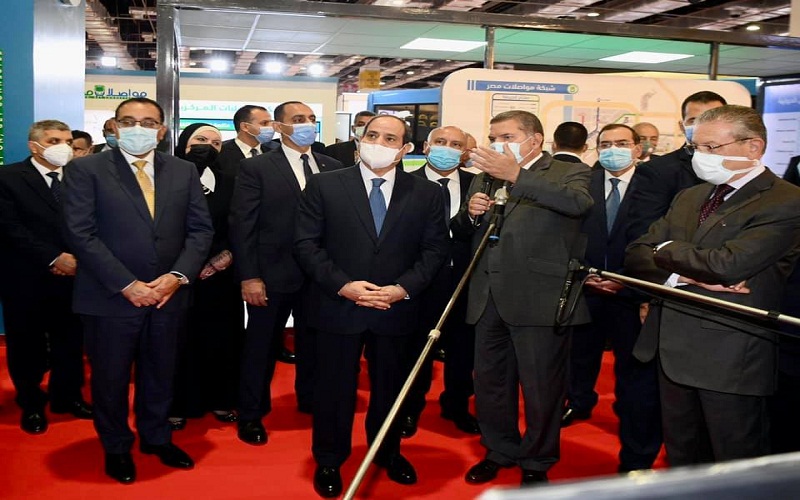 الرئيس يفتتح الدورة الرابعة لمعرض ومؤتمر النقل الذكي واللوجيستيات والتحول للنقل الأخضر