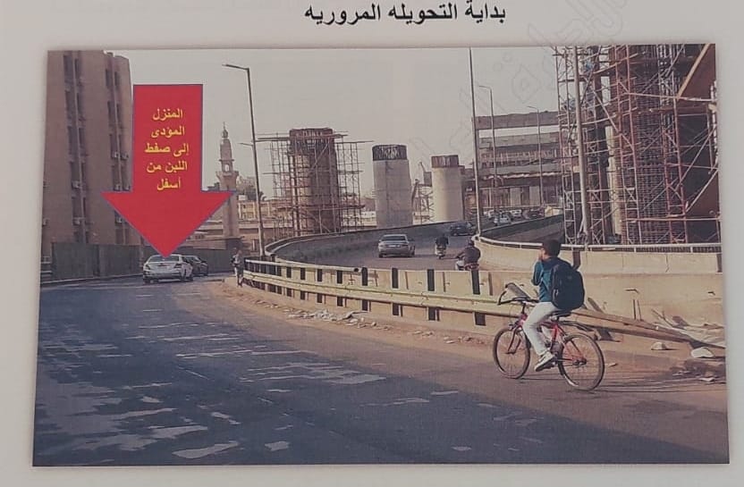  إستمرار الغلق الكلى لوصله محور صفط اللبن أعلي شارع السودان المؤدية للطريق الدائري لمدة ١٠ ايام

