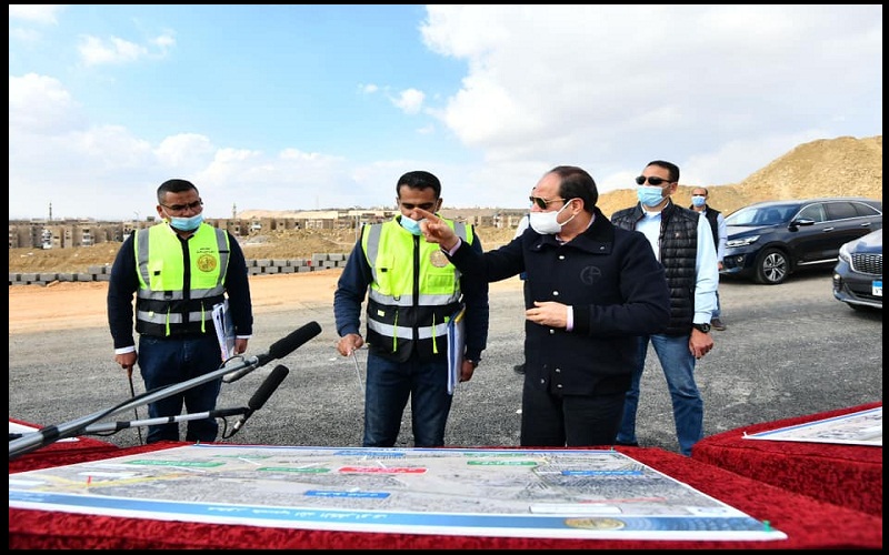 الرئيس يتفقد عدد من مشروعات تطوير القاهرة الكبرى