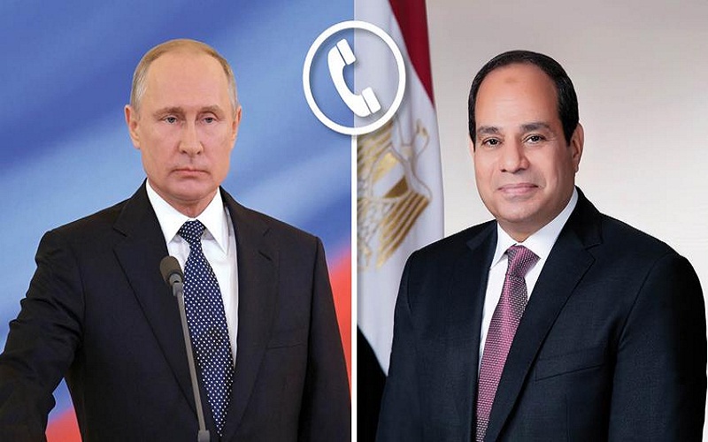 الرئيس السيسي يجري اتصالًا هاتفيًا مع الرئيس الروسي
