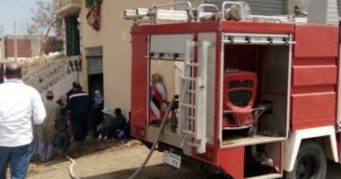 احتراق 12 توك توك ودراجتين ناريتين داخل جراج بالدقهلية 
