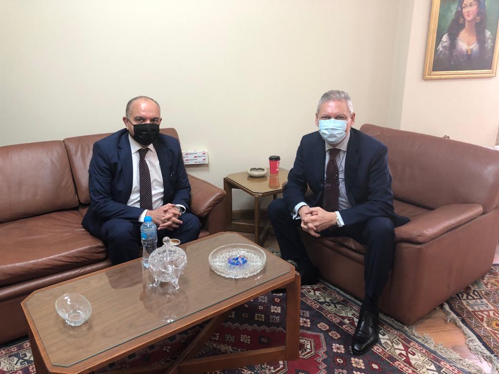 مندوبا الأردن ومصر بالجامعة العربية يبحثان تنسيق المواقف في اجتماع وزراء الخارجية