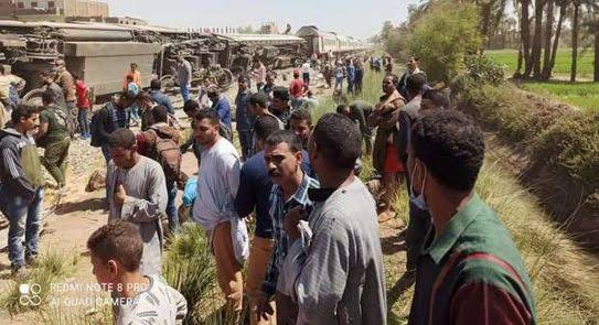 الصحة: وفاة ٣٢ مواطناً وإصابة ٦٦ آخرين في حادث قطاري سوهاج