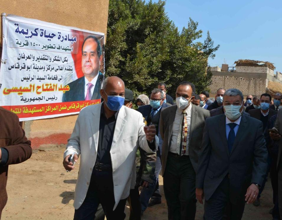 إدراج 2185 مشروعا خدميا متنوعا ضمن مبادرة حياة كريمة بمراكز المنيا 