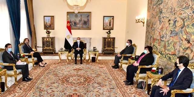 السيسي لمديرة اليونسكو: سنواصل جهود حماية الآثار المصرية وتقديمها للعالم في أبهى صورة