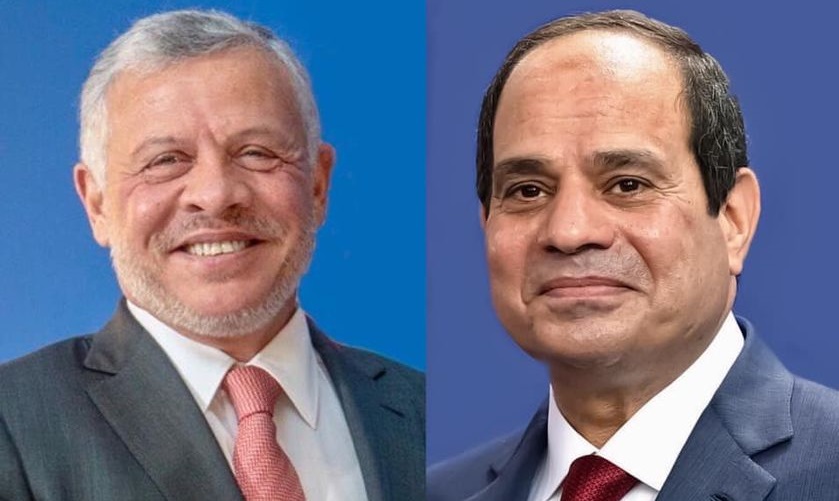الرئيس السيسي يؤكد للملك عبدالله تضامن مصر مع الأردن
