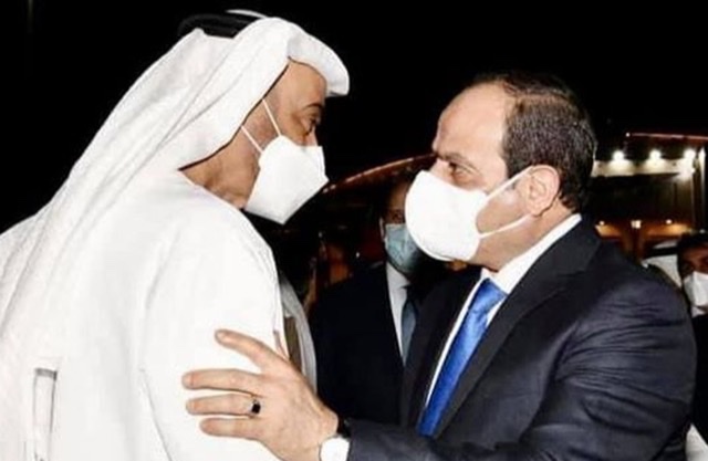 ولي عهد أبو ظبي يهنئ السيسي بعيد الفطر المبارك