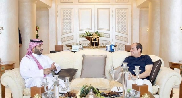 الرئيس السيسي يلتقي ولي العهد السعودي فى شرم الشيخ