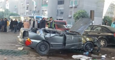 إصابة 4 أشخاص فى حادث اصطدام ملاكى بعمود إنارة بقنا 

