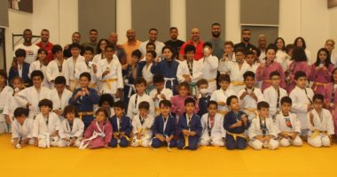 أساطير الجودو يحضرون اختبارات الناشئين بأحد أندية الشيخ زايد 
