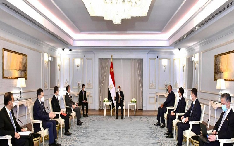 الرئيس السيسي يتلقي رسالة من الرئيس الصيني 