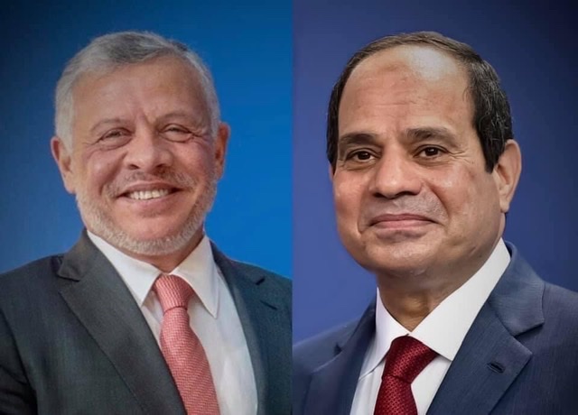 الرئيس السيسي و ملك الأردن يتبادلان التهنئة بمناسبة عيد الأضحي