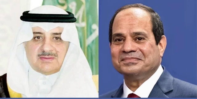 الرئيس السيسي يهنئ أمير منطقة تبوك بمناسبة عيد الأضحي