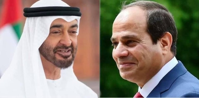 الرئيس السيسي يتلقى اتصالا من ولي عهد أبو ظبي