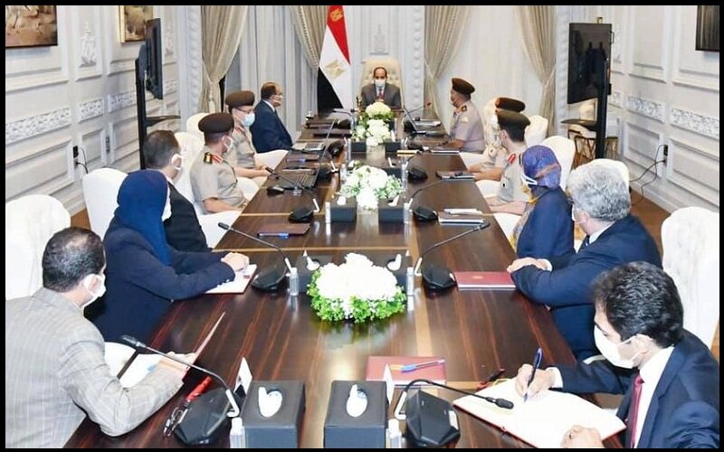 الرئيس يتابع الموقف التنفيذي لساحة الشعب والنصب التذكاري بالعاصمة الادارية الجديدة