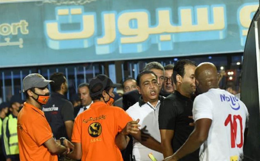 بالفيديو .. تفاصيل المشادة الكلامية بين شيكابالا وأحمد مجاهد أثناء التتويج بدرع الدوري