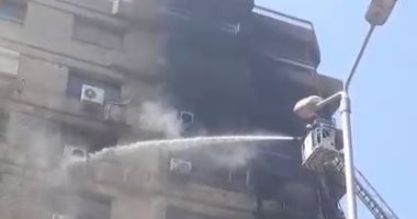 إخماد حريق داخل شقة سكنية فى منطقة العمرانية دون إصابات