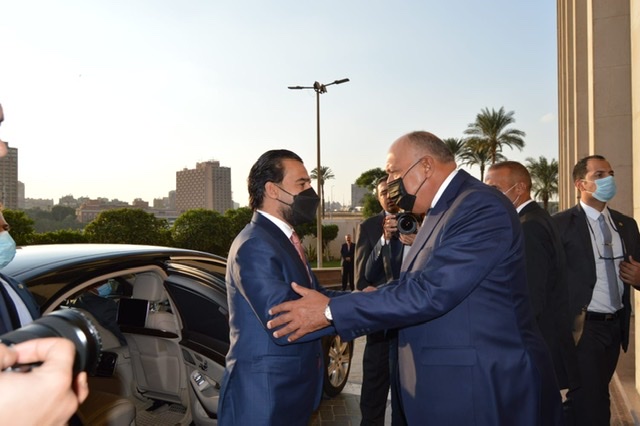 وزير الخارجية يستقبل رئيس مجلس النواب العراقي