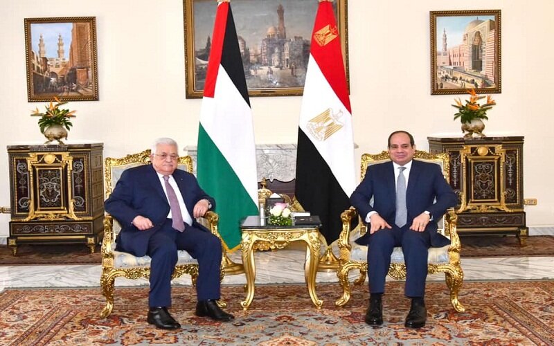 الرئيس السيسي يستقبل الرئيس الفلسطينى