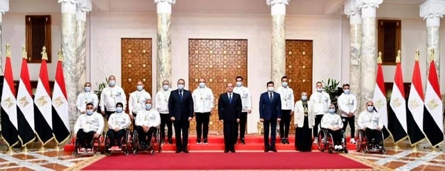 السيسي يكرّم أبطال مصر البارالمبيين : قدموا القدوة والمثل الأعلي للشباب فى بلوغ طموحاته