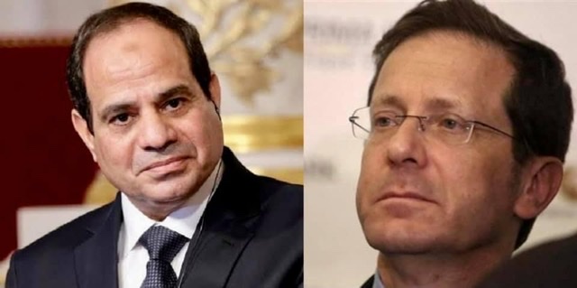 السيسي يهنئ هاتفيا الرئيس الإسرائيلي بتوليه منصبه الجديد