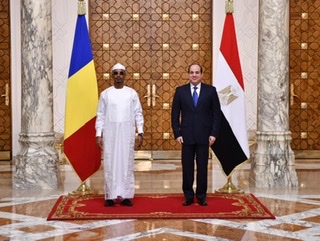 بالصور.. مراسم استقبال الرئيس السيسي لرئيس المجلس العسكري الانتقالي لجمهورية تشاد