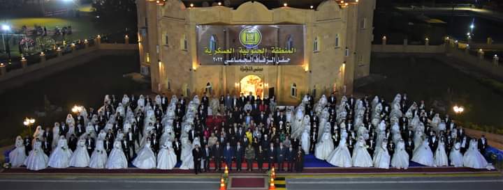 المنطقة الجنوبية العسكرية تنظم حفل زفاف جماعى لعدد 