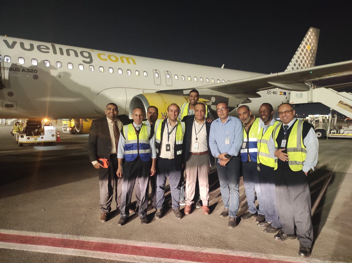 مصر للطيران للخدمات الأرضية تقدم خدماتها لشركة Vueling الأسبانية

