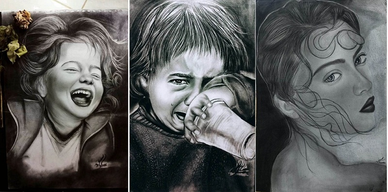 مواهب | سارة صادق فنانة شابة ترسم الجداريات وتعشق براءة الأطفال