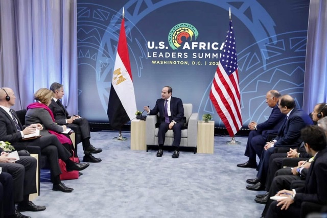 الرئيس السيسي يلتقي وزير الخارجية الأمريكي في واشنطن