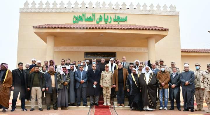 القوات المسلحة تفتتح مسجد رياض الصالحين بمدينة نخل بمحافظة شمال سيناء
