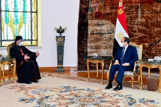 السيسي يستقبل بطريرك أنطاكيا وسائر المشرق للموارنة