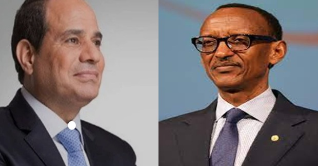 الرئيس السيسي يستقبل نظيره الرواندي فى قصر الاتحادية