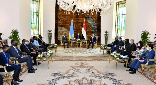 تفاصيل لقاء الرئيس السيسي ونظيره الرواندي