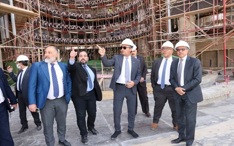 زيارة مفاجئة لرئيس البريد لمتابعة معدلات تنفيذ مبني الهيئة بالعاصمة الادارية الجديدة