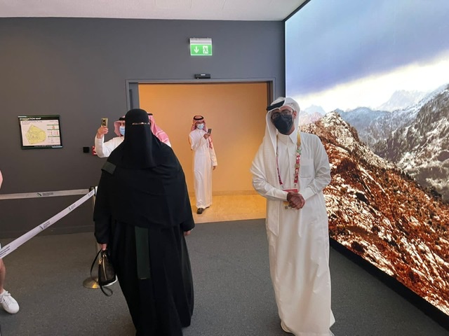 وكيلة الشؤون الإسلامية السعودية للتخطيط تزور الجناح السعودي في معرض أكسبو دبي 2022
