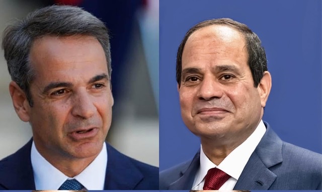 السيسي يعقد اجتماعًا موسعًا عبر الفيديو كونفرانس مع رئيس وزراء اليونان 