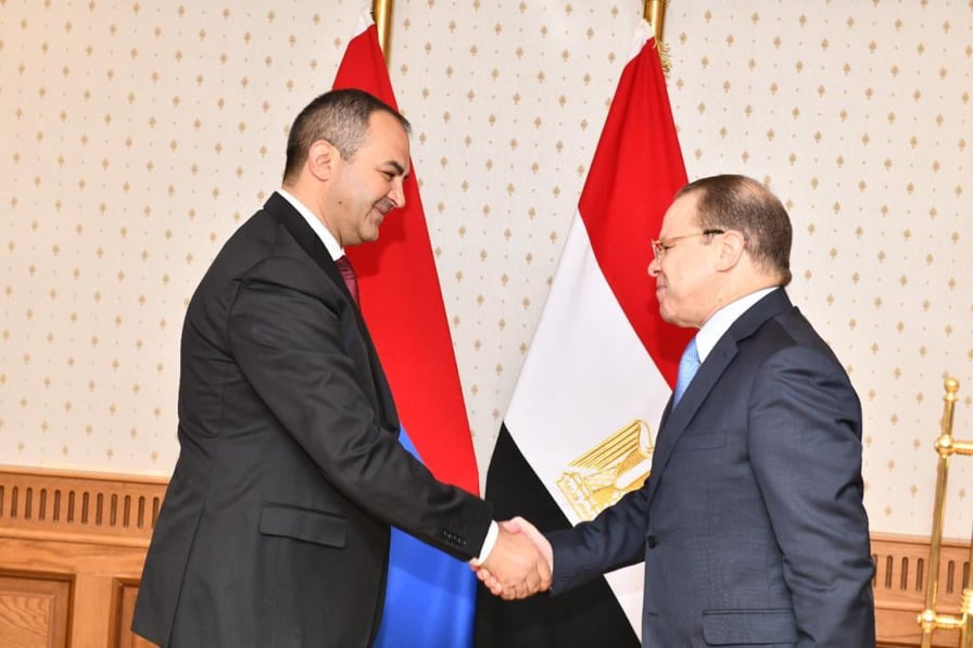 النائب العام يستقبل نظيره الأرميني بالقاهرة