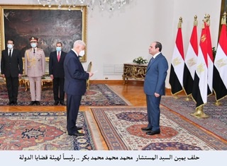 السيسي يشهد أداء حلف اليمين لرؤساء محكمة النقض ومجلس الدولة وهيئة قضايا الدولة